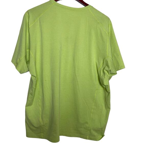 Arc'teryx Men Cormac Logo Short Sleeve T-Shirt Tee Top Neon Green  Size XL - Picture 2 of 5